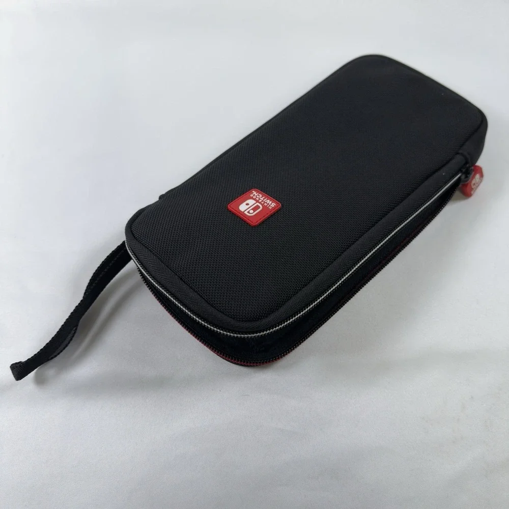 Official‎ NINTENDO SWITCH Travel Case Bag Cover Zip-Up Soft Shell Black